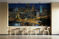Beautiful cityscape for office walls

