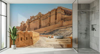 Historic Amber Fort Grandeur wall mural, stunning ancient facade.