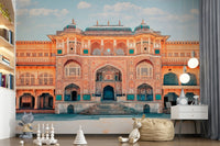 Grandeur Amber Palace Majesty wallpaper for walls, beautiful ornate detail.