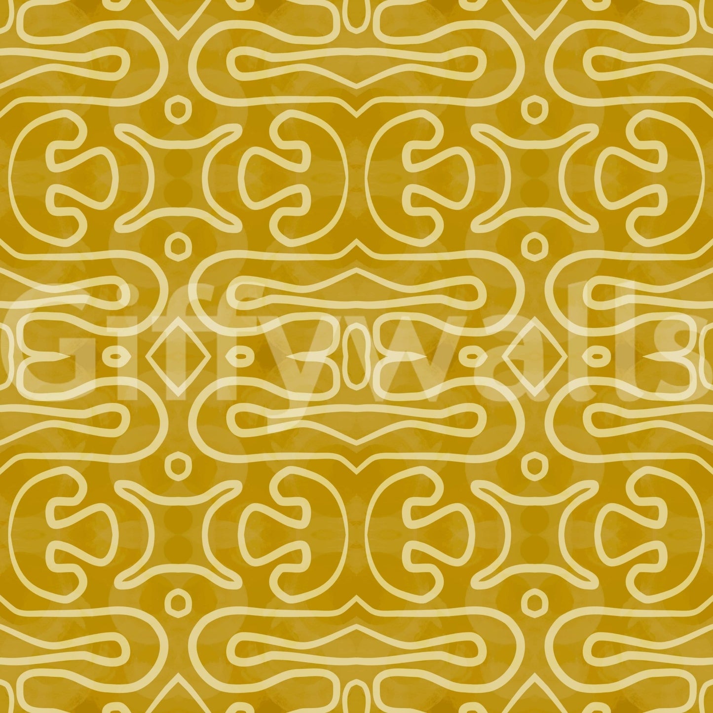 Amber Trails sun-kissed organic lines peel and stick wallpaper.