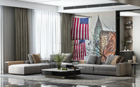 American Dreamscape downtown modern classic wallpaper.