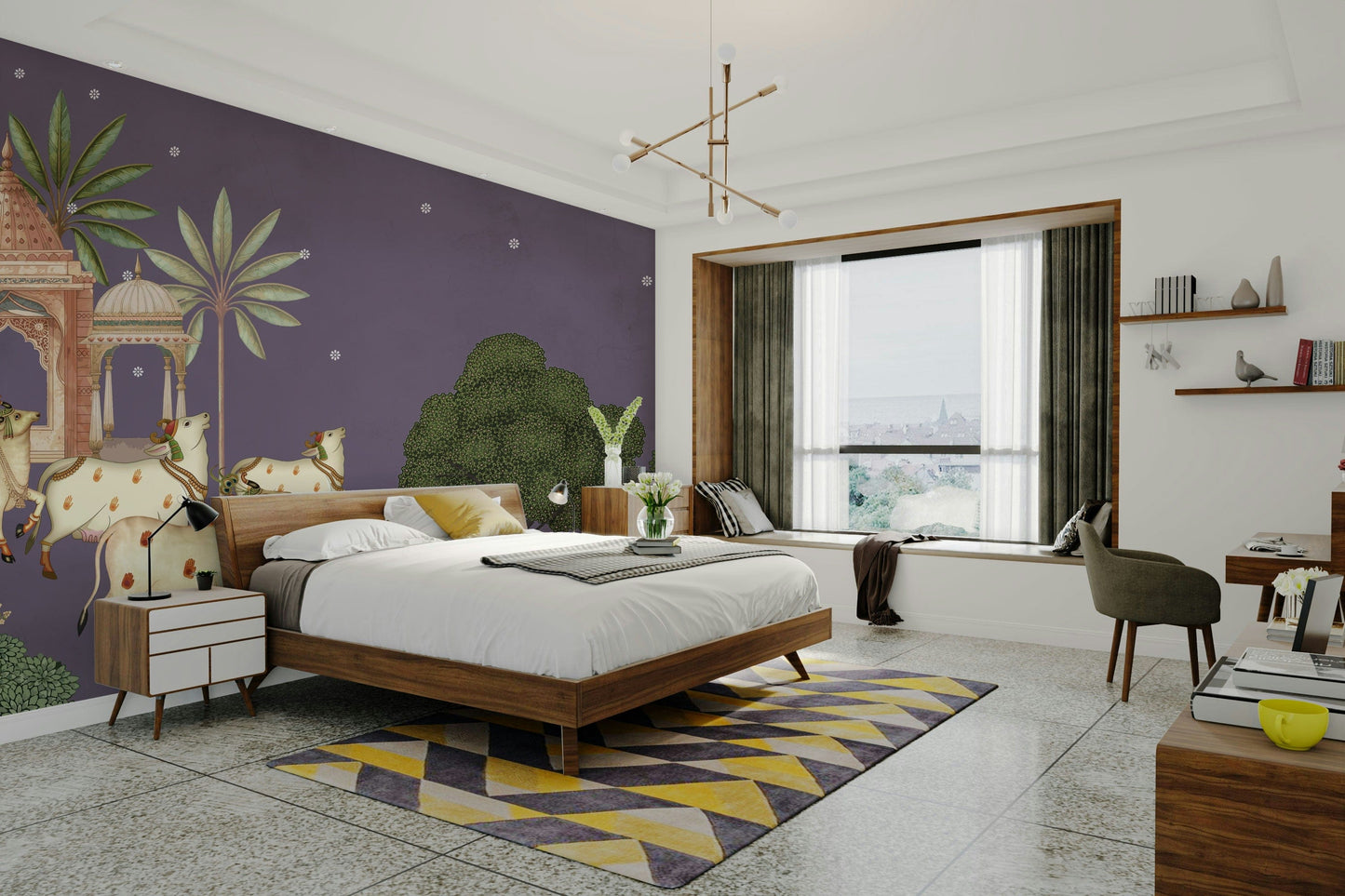 The colors are gentle and soft, with a natural, neutral palette.

