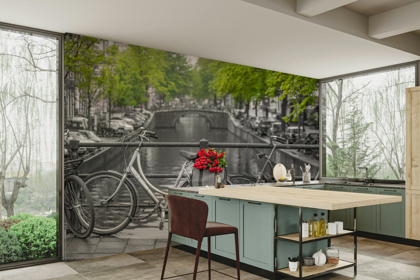 Quintessential Amsterdam tulip decor

