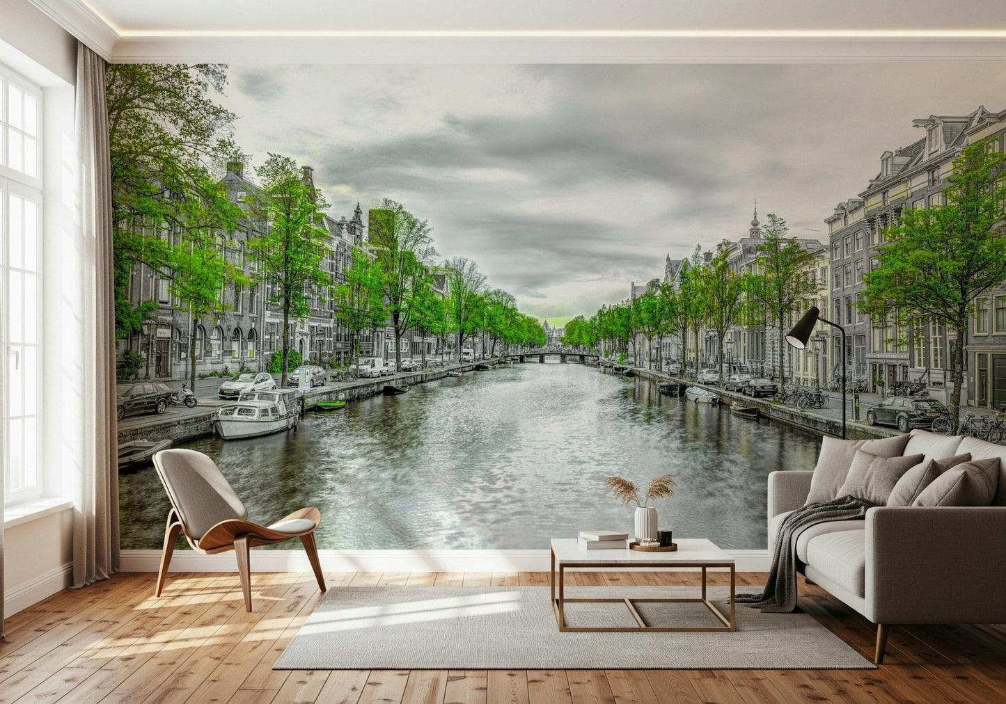 Amsterdam Canal Serenity Wall Mural