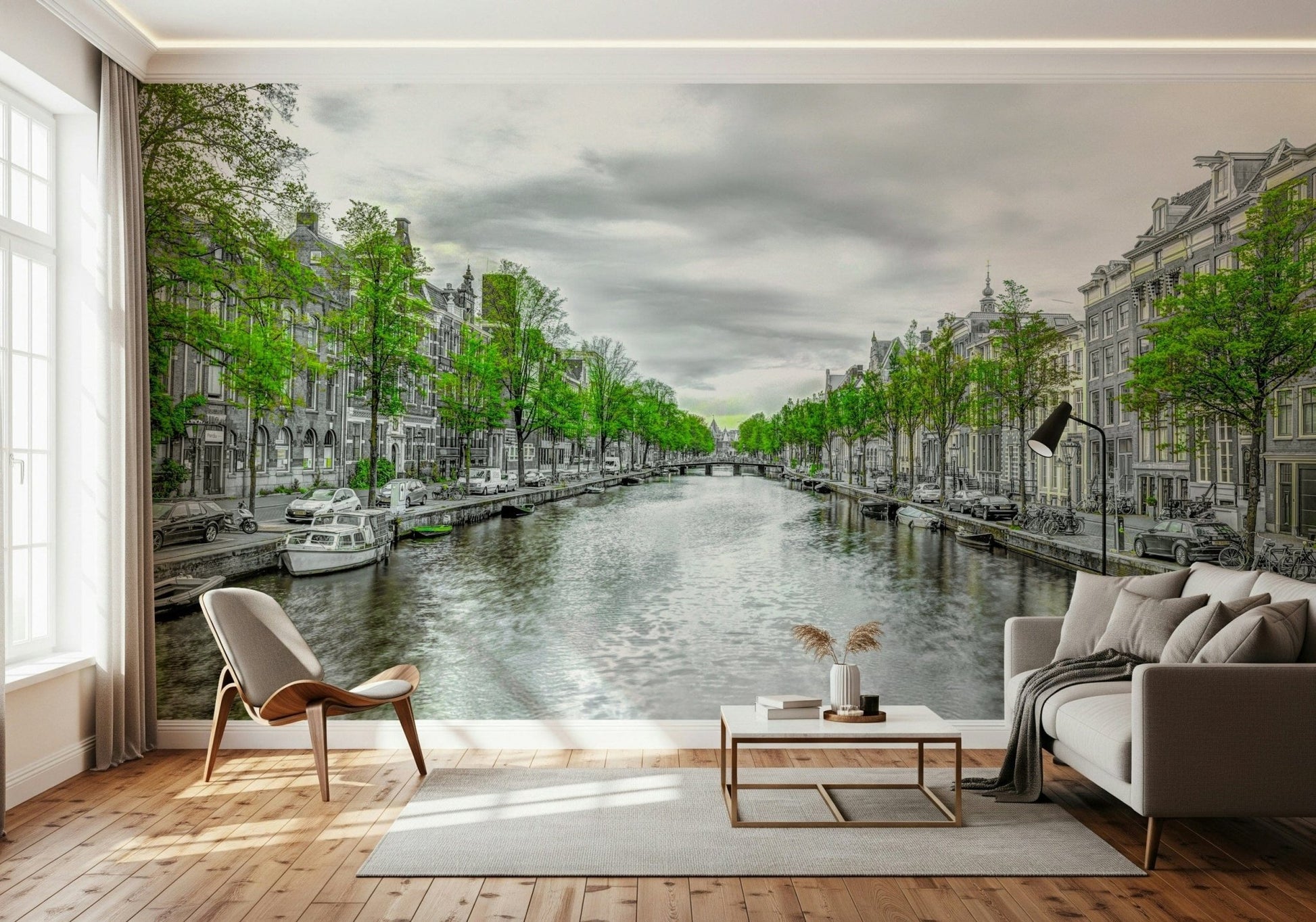 Amsterdam Canal Serenity Wall Mural