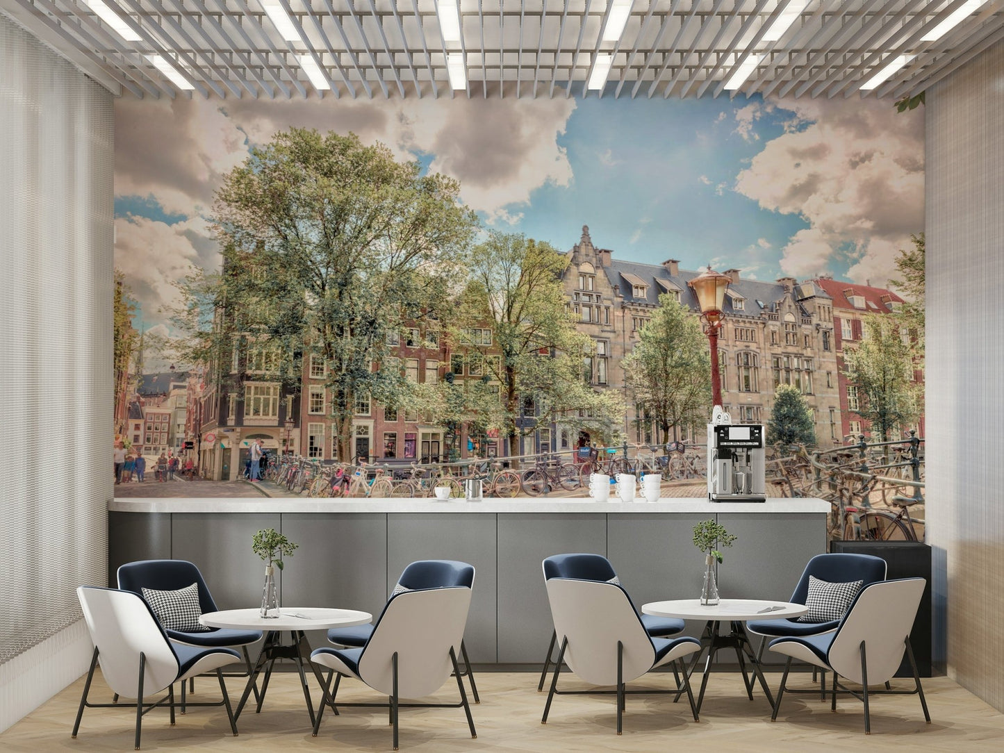 The mood is cheerful and charming.

