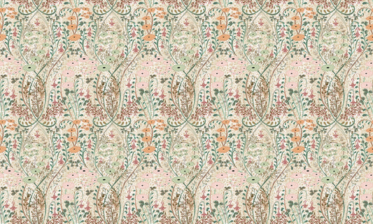 Carta da parati aromatica del giardino incantato