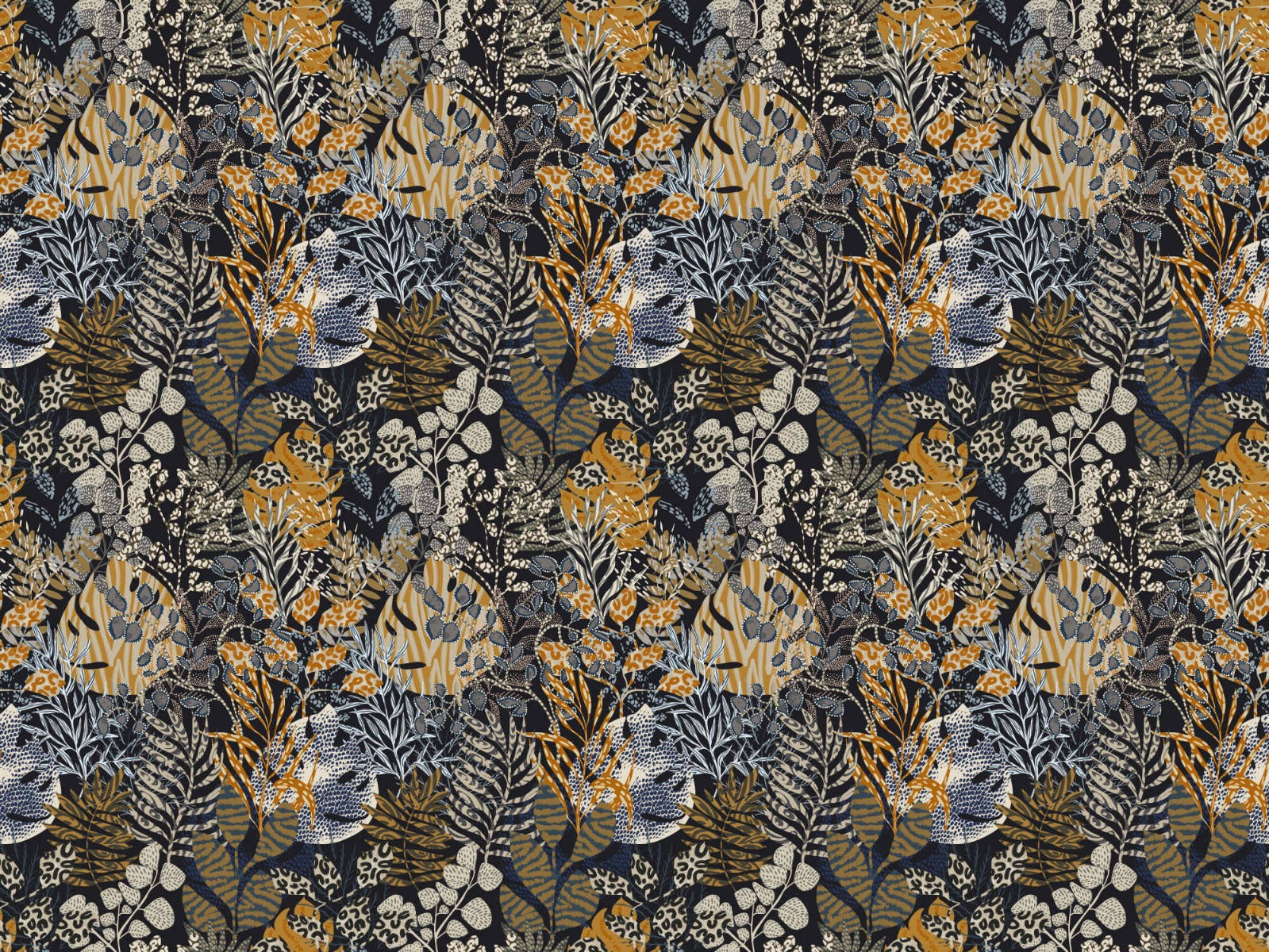 Botanisk Nocturne Design tapet