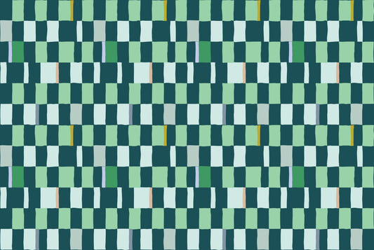 Chic Summer Checkered Wallpaper