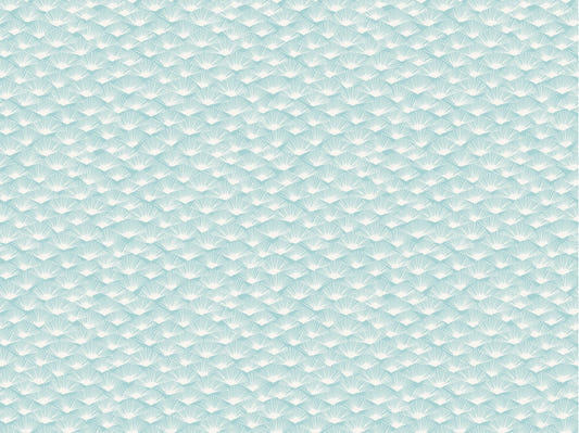 Abstract Aqua Fronds tapet