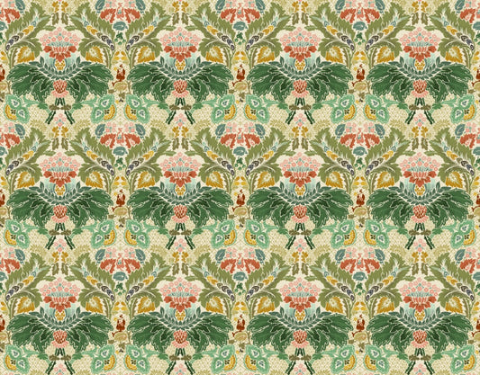 Viktorianische Elfenbein Bloom Wallpaper