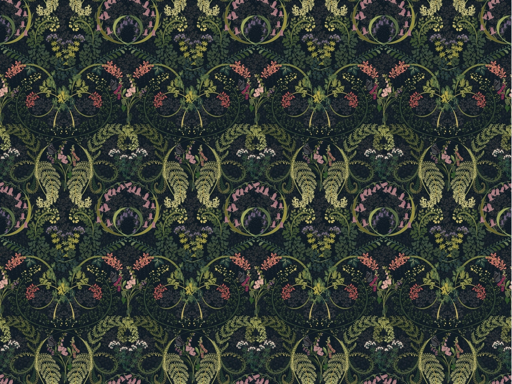 Fauna silhuet have tapet in your room — zoomed