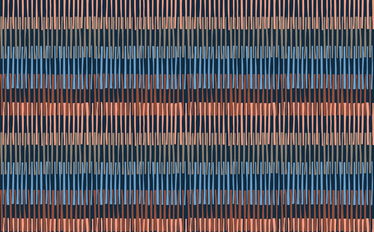 Mitternachts Melodie Striped Symphony Wallpaper