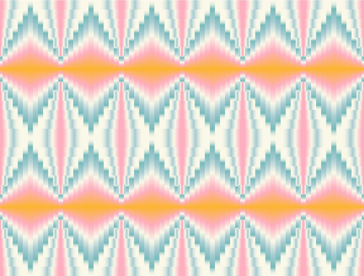 Sunset Mirage Diamond Array Wallpaper in your room — zoomed