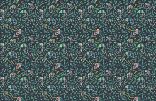Chameleon Mimeflaging Chic Wallpaper