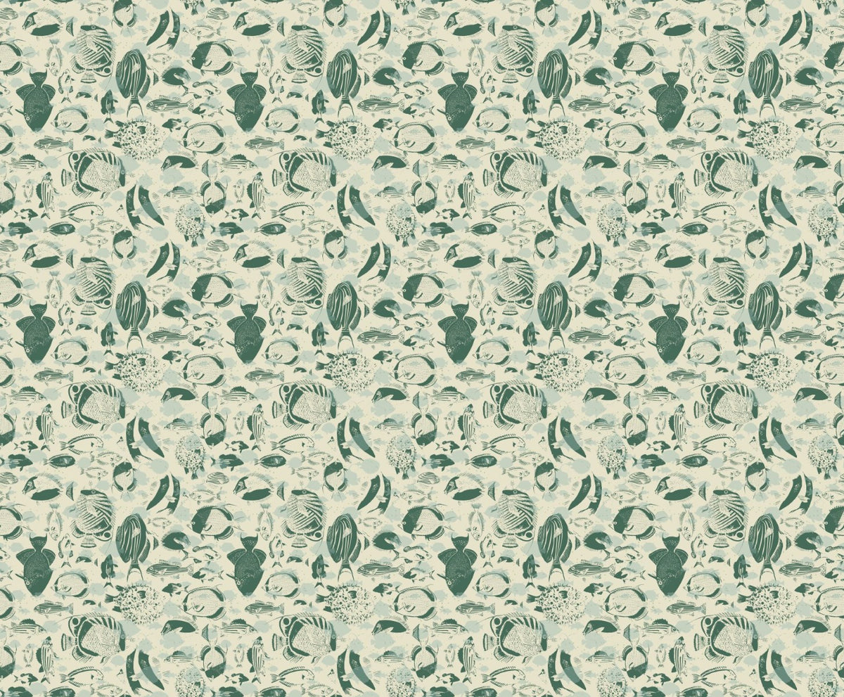 Marine Mosaic Wallpaper Mural