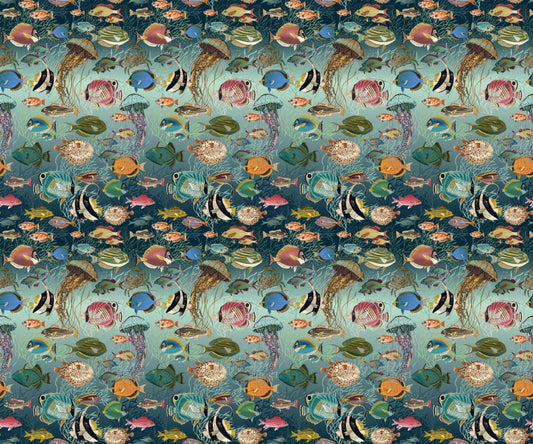 Bezaubernde marine Mosaik -Tapete