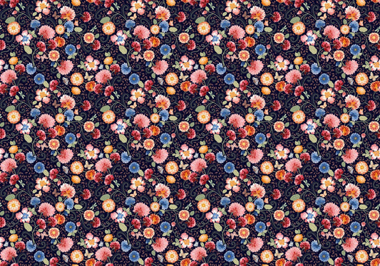 Blue Haven Flower Wallpaper