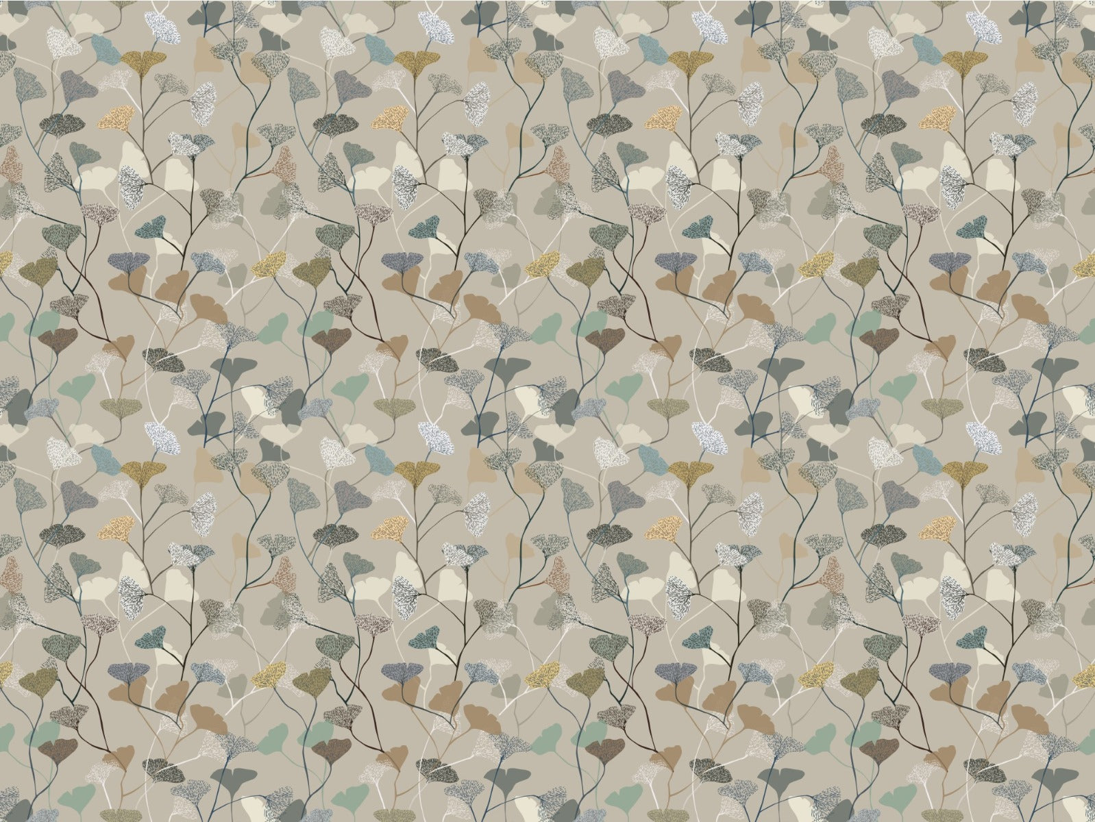 Botanic Grace Wallpaper in your room — zoomed