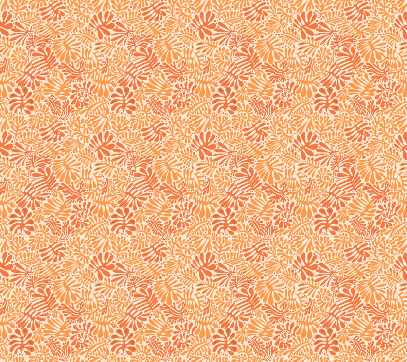 Tangerine Leaf Wallpaper