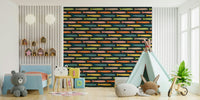Anchovies retro wallpaper for walls with a vintage touch.

