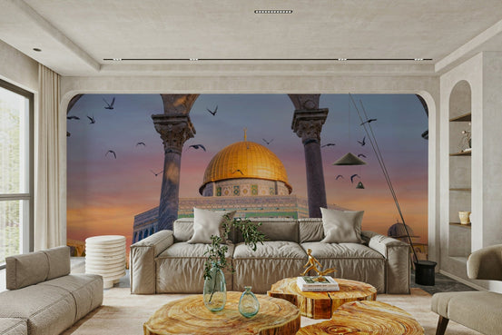 Dome of the Rock mural

