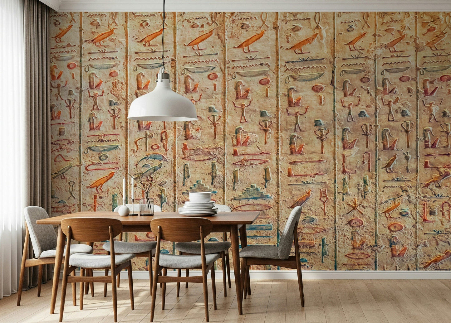 古代のグリフの壁画