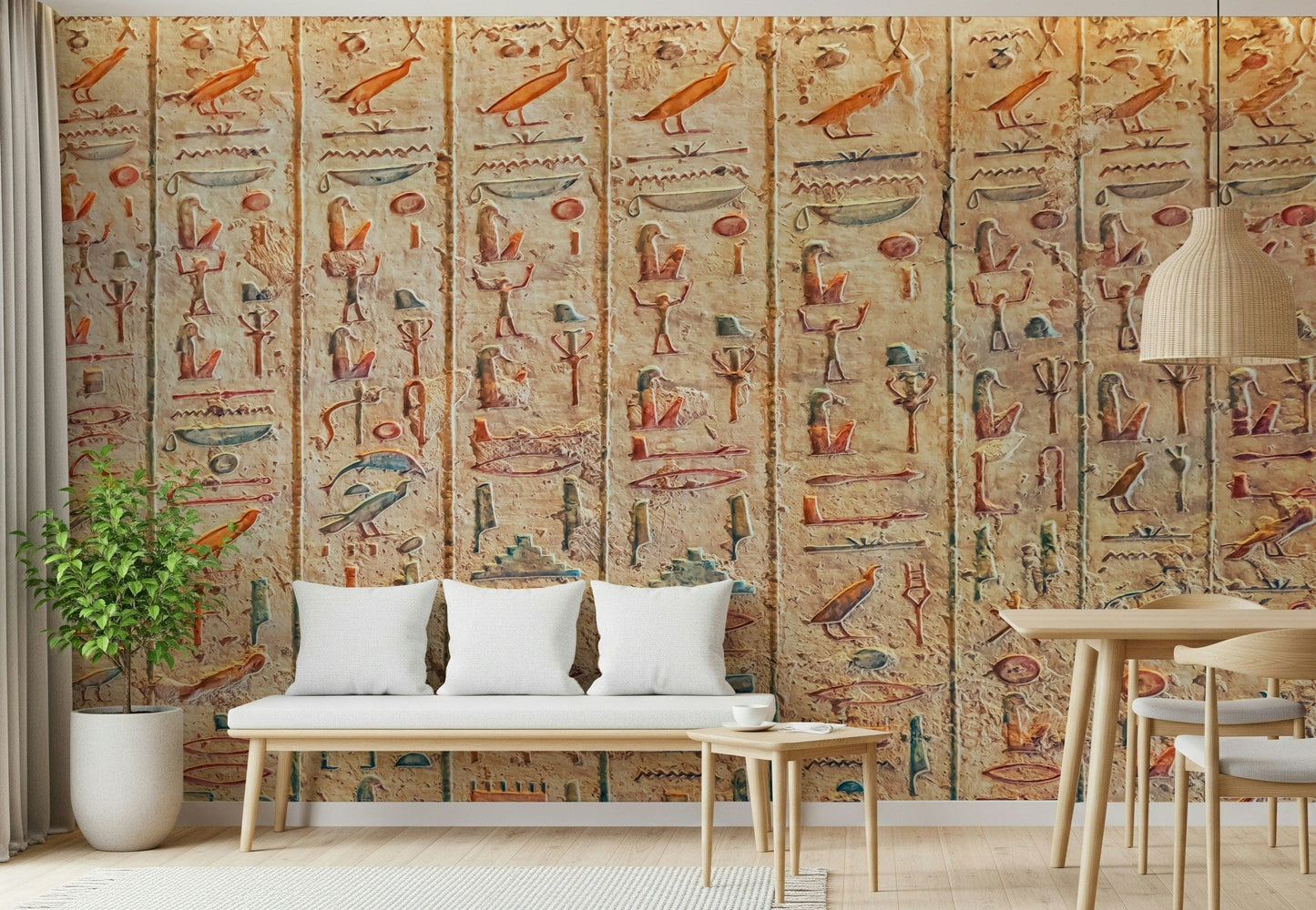 古代のグリフの壁画