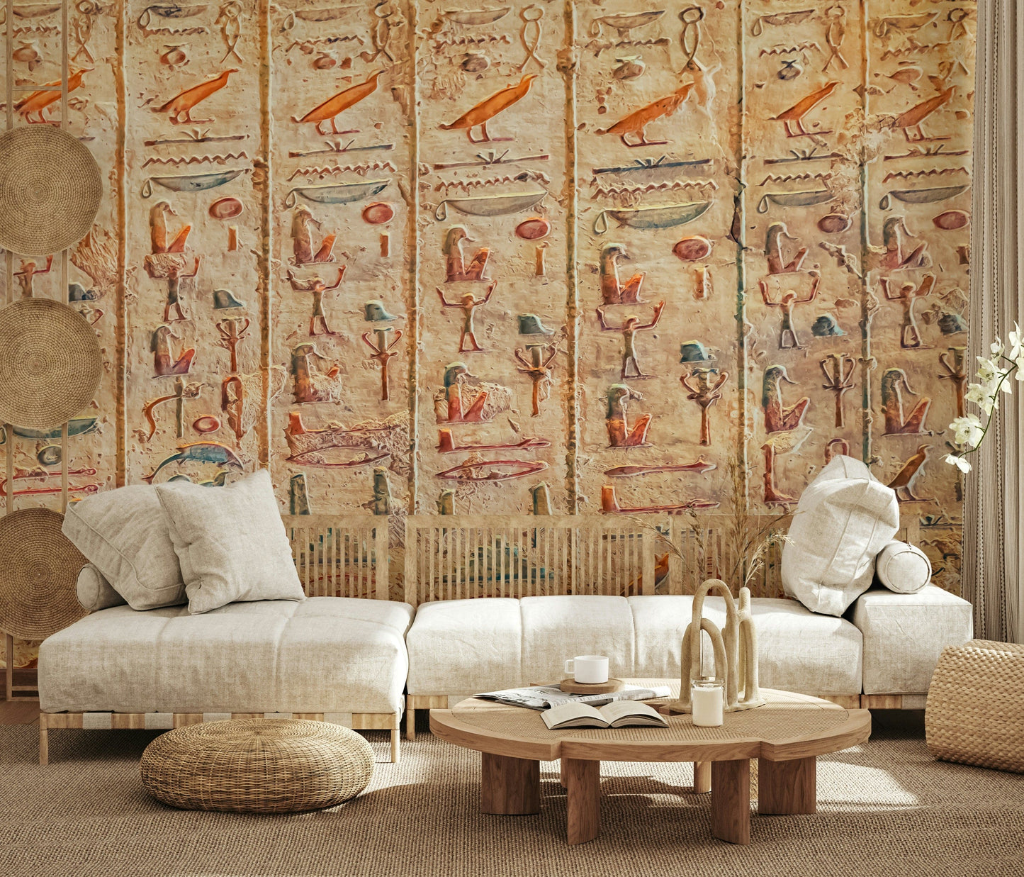 古代のグリフの壁画