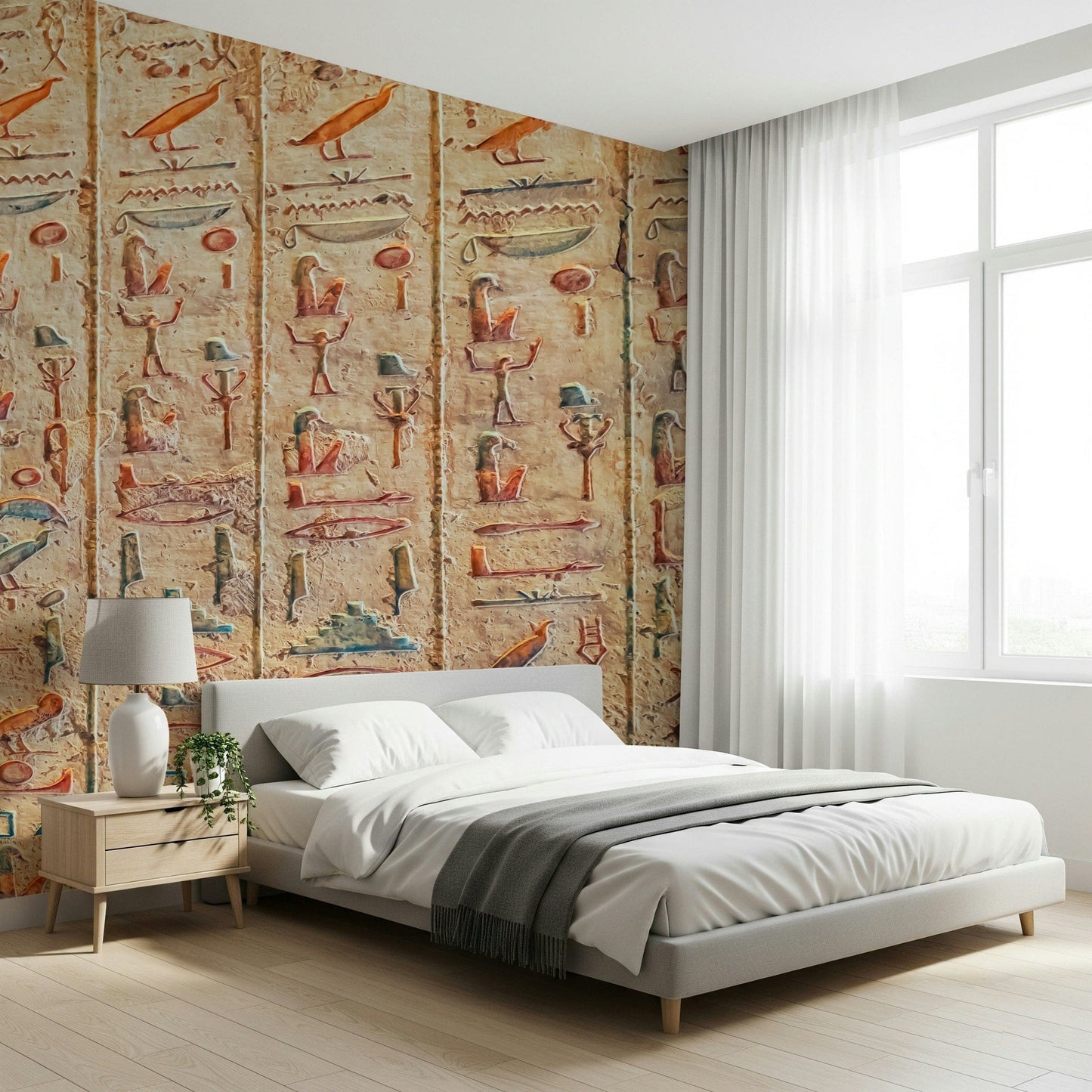 古代のグリフの壁画