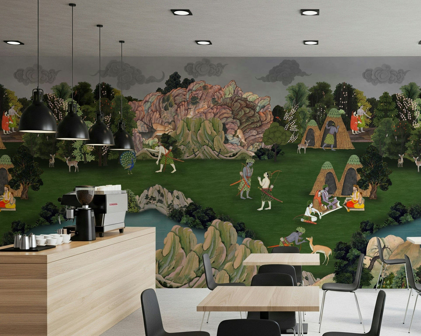 Green Wallpaper showing calm forest textures and depth