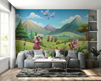 The image has a happy, energetic mood.

