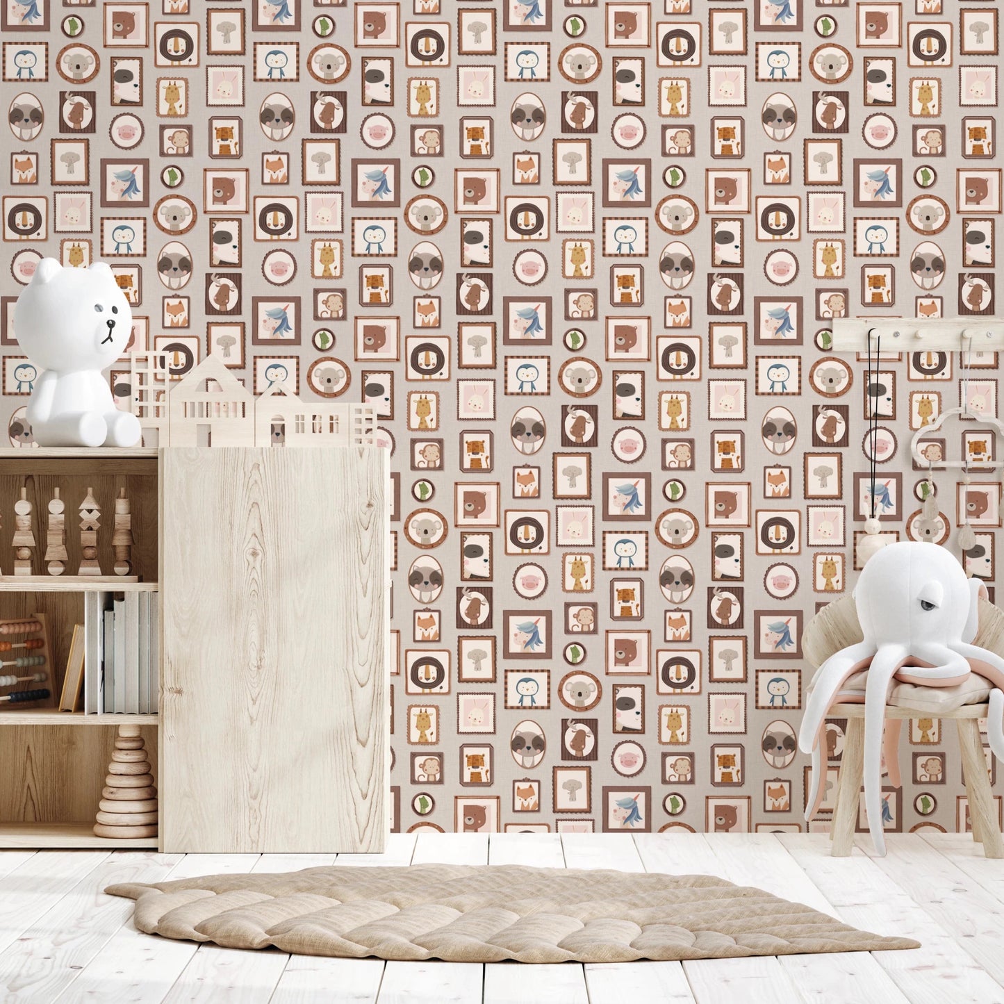 Animal Gallery Wall Wallpaper⁠