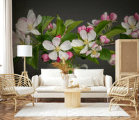 Elegant Apple Blossom Charm wallpaper mural, stunning nature print.