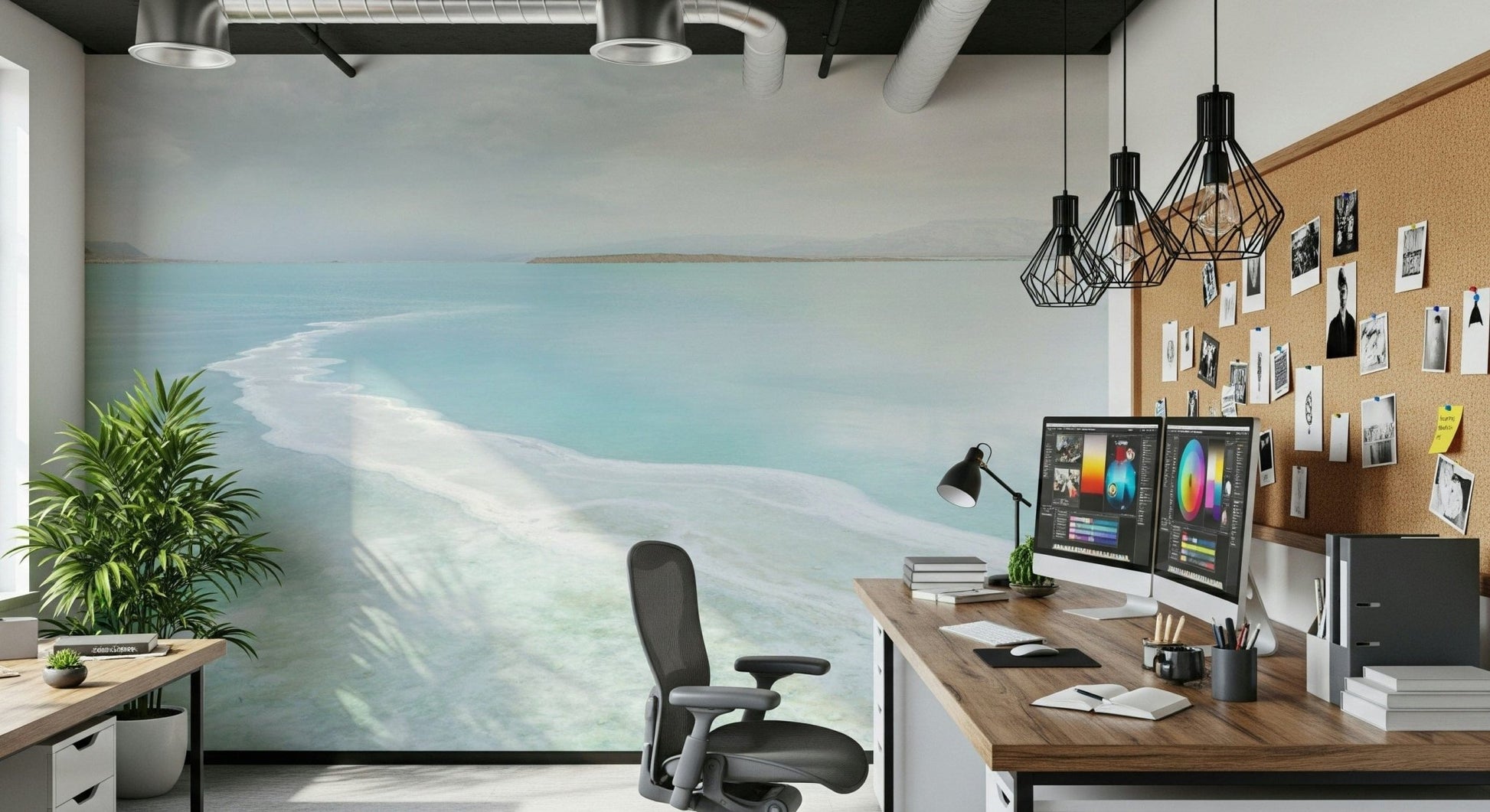 Aqua Calm Wall Mural