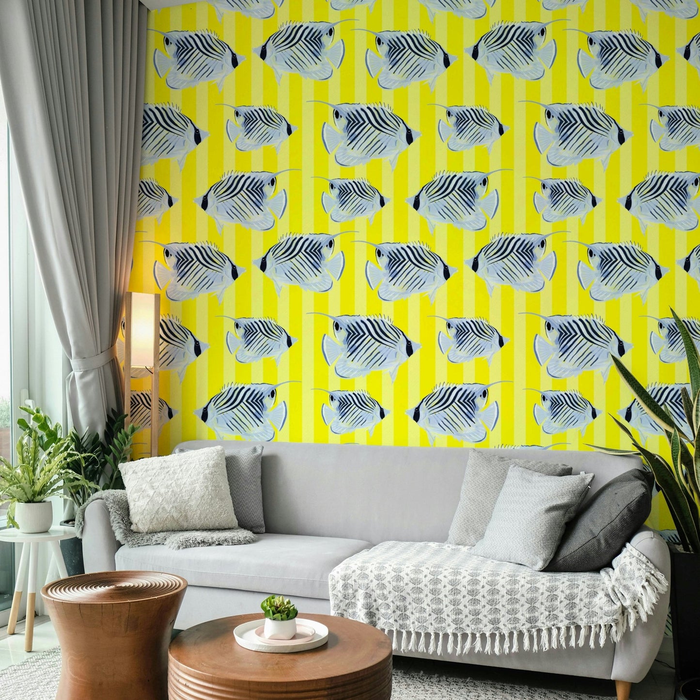 Aquaria Wallpaper – modern marine-inspired décor

