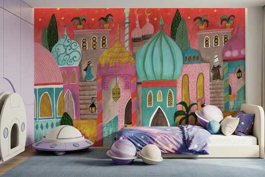 Papier peint fresque Nuits arabes -2663599
