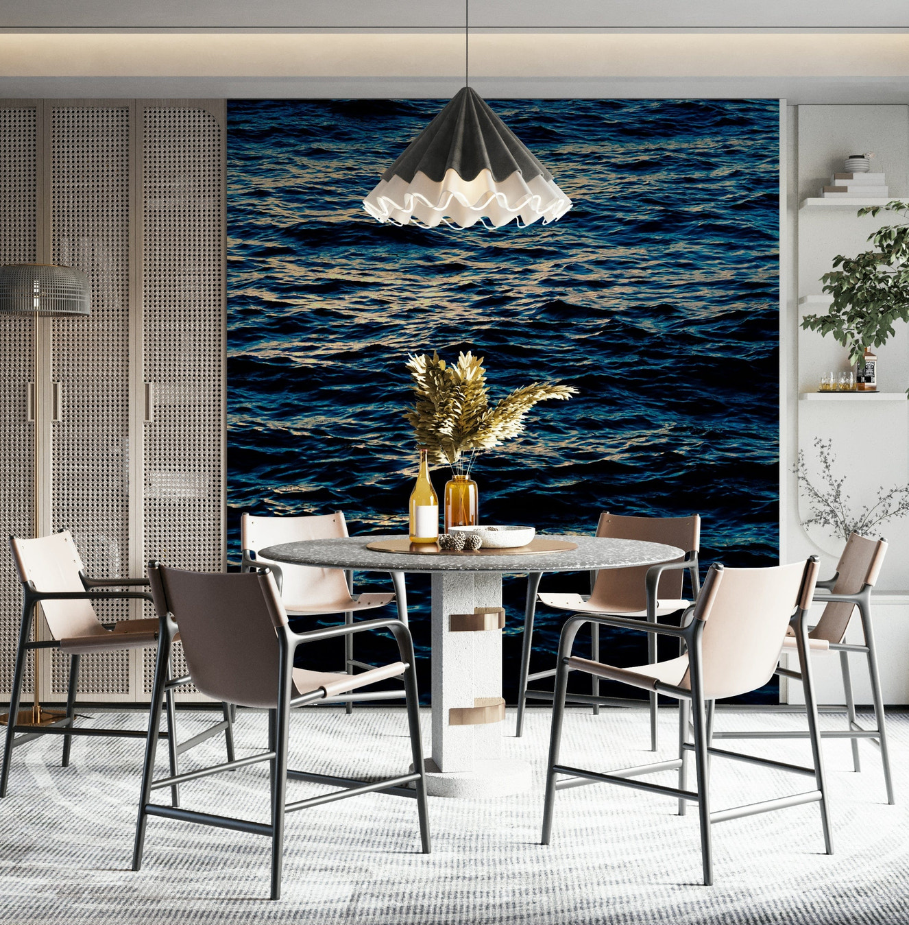 A serene natural scenic wall mural for your decor.

