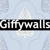 Timeless blue leaf print wallpaper, refined home interior detail, Arbor Branch Harmony.