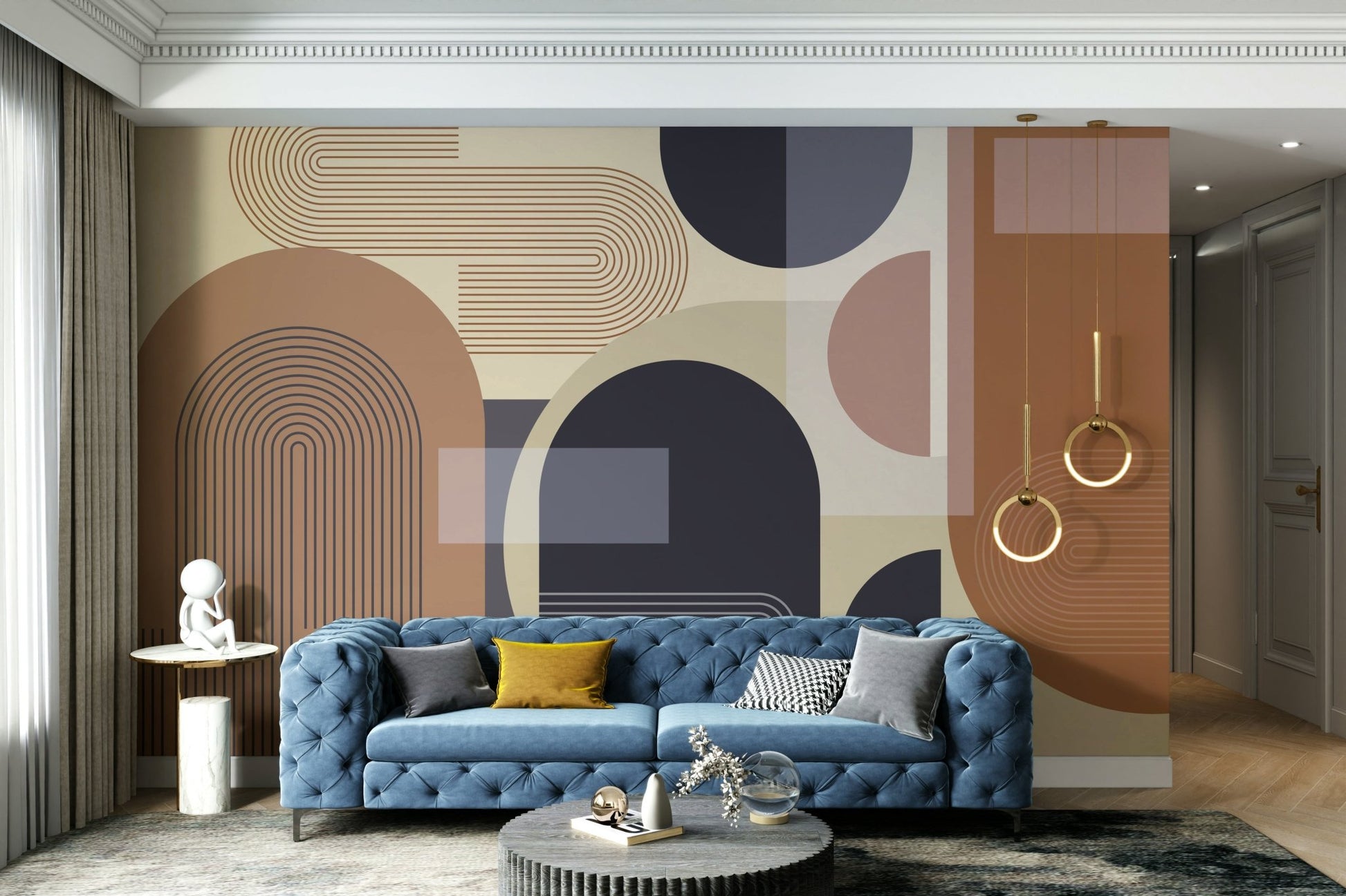 The design gives a feeling of quiet, natural beauty.

