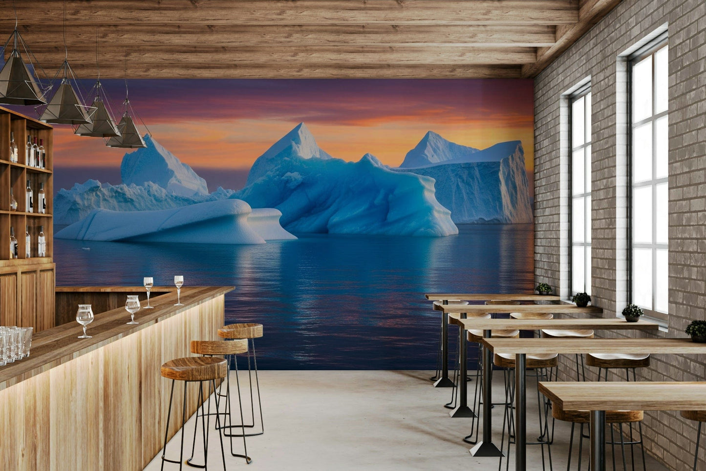 Mural wallpaper capturing a peaceful atmosphere

