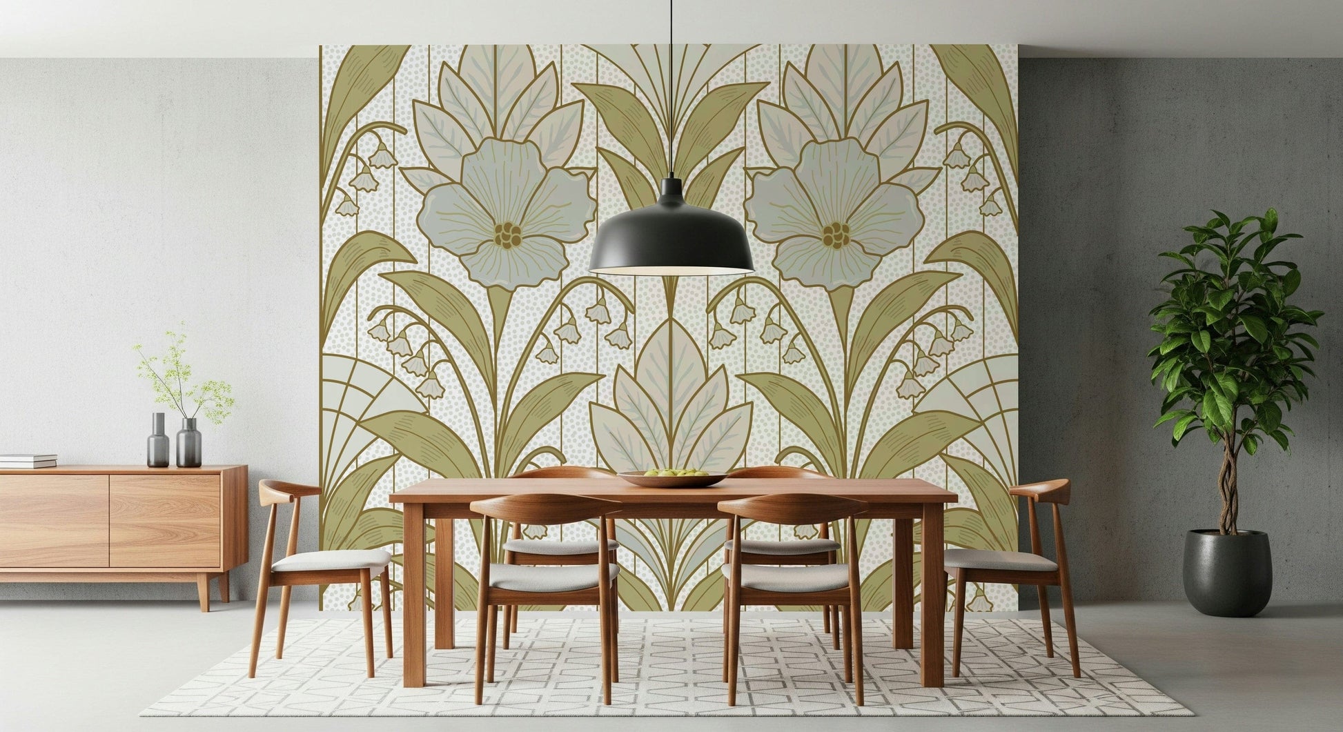 A serene vintage elegance wall mural for luxurious decor.