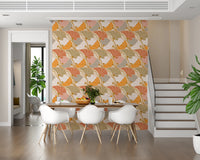 Art Nouveau Botanica Fan Flow - Cosy Blooms Wallpaper⁠