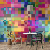 Moody mural wallpaper expressing creative struggle

