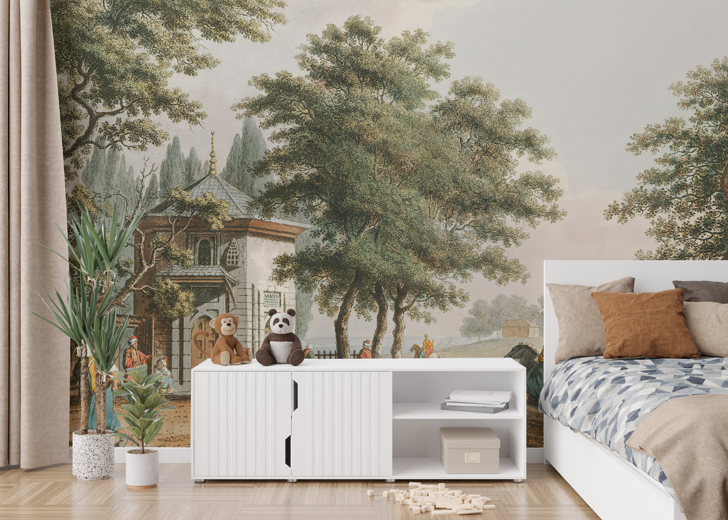 Atavistic Town Wallpaper Mural - Giffywalls