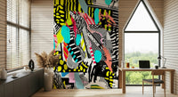 A beautiful abstract art wallpaper mural for a modern home.


