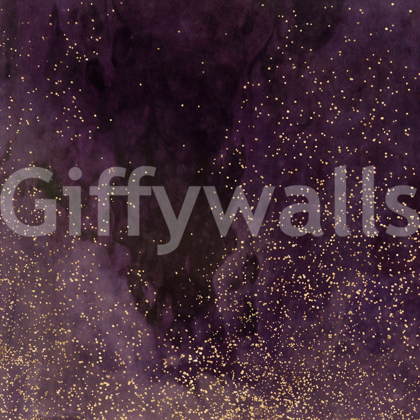 Aubergine Galaxy Wall Mural