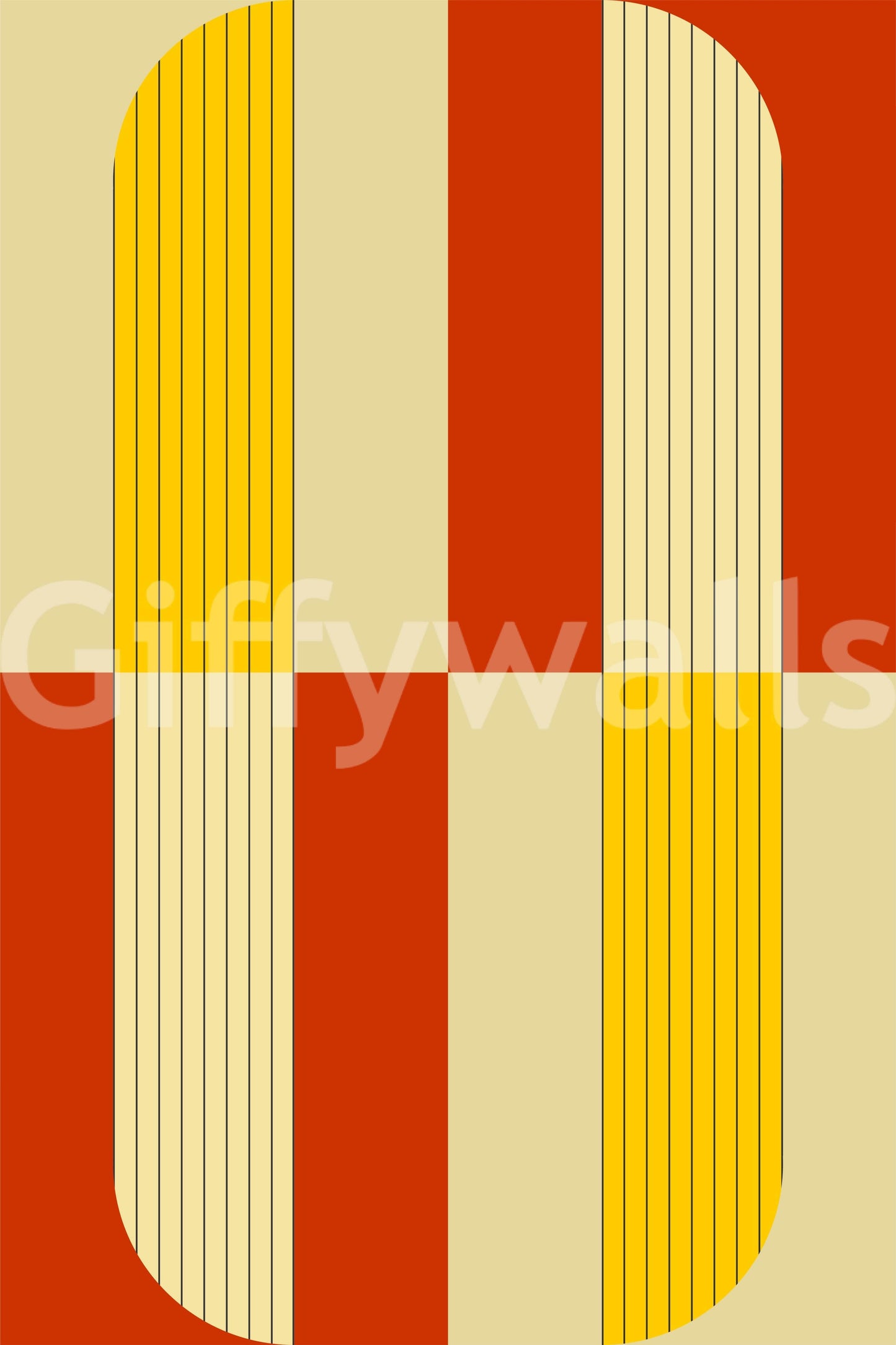 Marigold and Maple - Abstract Pattern Wallpaper⁠