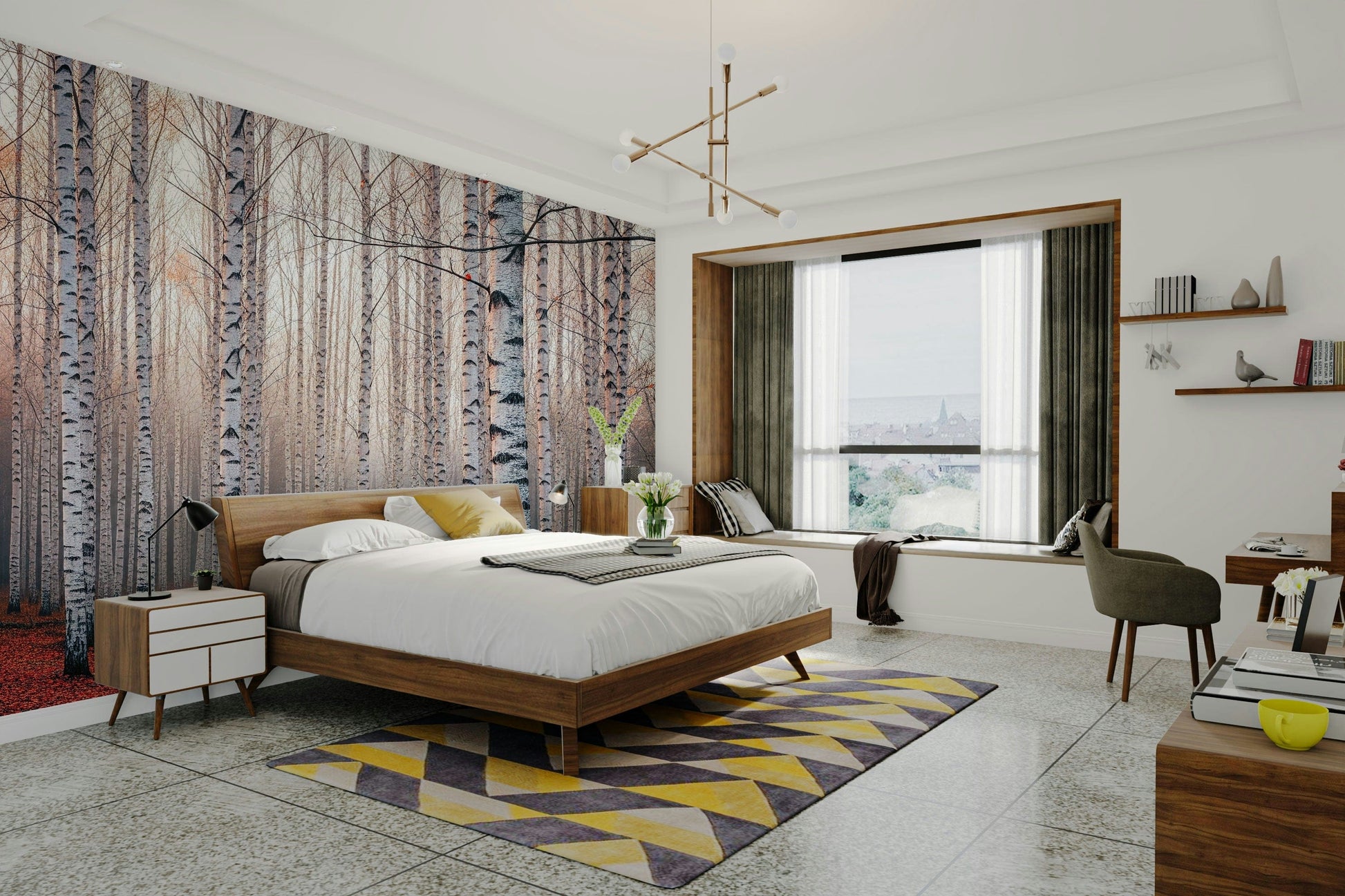 The overall feel is quiet and serene.

