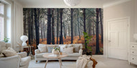 A classic forest wallpaper for walls.

